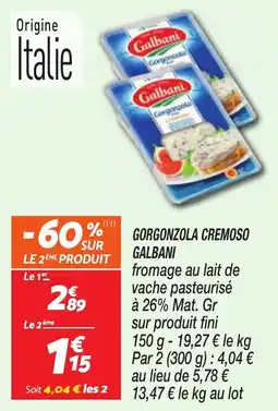 Netto Galbani Gorgonzola Cremoso offre