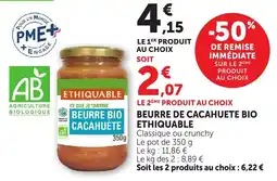 Maximarché ETHIQUABLE BEURRE BIO CACAHUETE offre