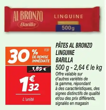 Barilla Pâtes Al Bronzo Linguine