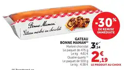 Maximarché Bonne Maman Gâteau marbré au chocolat offre