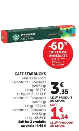 Maximarché STARBUCKS CAFE offre