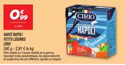 Netto CIRIO SAUCE NAPOLI offre