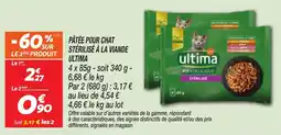 Netto Ultima Pâtée pour chat stérilisé à la viande offre