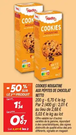 Netto Netto Cookies Nougatine offre