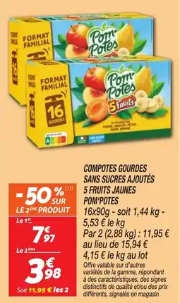 Netto Pom'Potes COMPOTES GOURDES offre