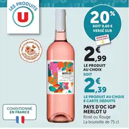 Maximarché MERLOT U offre