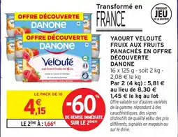 Intermarché DANONE YAOURT VELOUTÉ offre