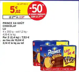 Intermarché PRINCE GOÛT CHOCOLAT offre