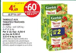 Intermarché Garbit Taboulé offre