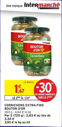 Intermarché BOUTON D'OR Cornichons offre