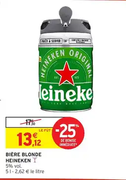 Intermarché Heineken Bière blonde offre