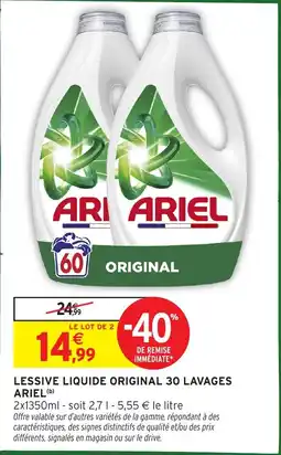 Intermarché ARIEL Lessive liquide original offre