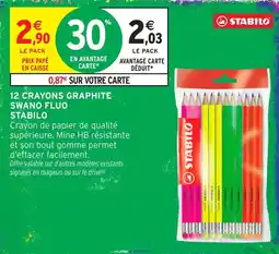 Intermarché STABILO CRAYONS GRAPHITE offre