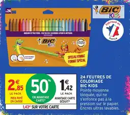 Intermarché BIC Kids feutres de coloriage offre