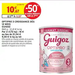 Intermarché Guigoz OPTIPRO 3 CROISSANCE offre
