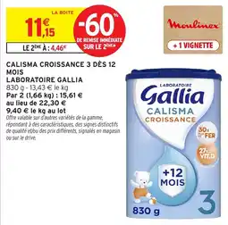 Intermarché Gallia Calisma Croissance offre