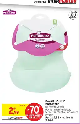 Intermarché Pommette Bavoir souple offre