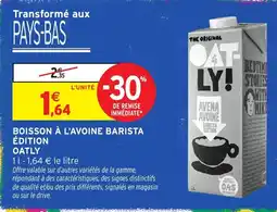 Intermarché OATLY BOISSON À L'AVOINE BARISTA ÉDITION offre