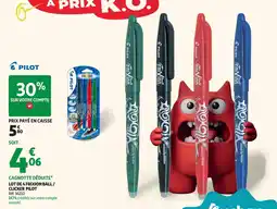 Auchan Supermarché Pilot lot de 4 frixion ball/clicker offre