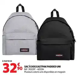 Auchan Supermarché EASTPAK SAC À DOS PADDDED UNI offre