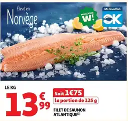 Auchan Supermarché Mr.Goodfish Filet de saumon atlantique offre