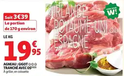 Auchan Supermarché AGNEAU: GIGOT offre