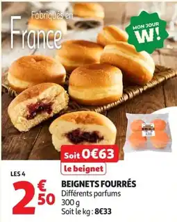 Auchan Supermarché BEIGNETS FOURRÉS offre