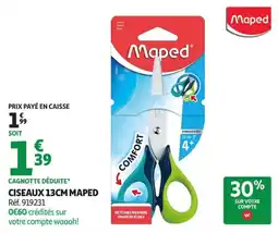 Auchan Supermarché Maped Ciseaux 13CM offre