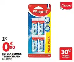 Auchan Supermarché Maped Gommes Technic offre