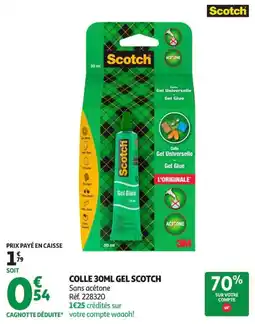 Auchan Supermarché Scotch Colle Gel offre