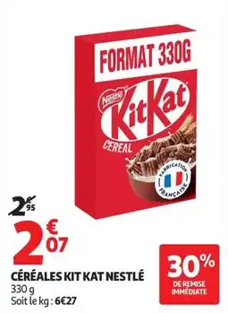 Auchan Supermarché KitKat Céréales offre