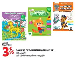 Auchan Supermarché Nathan CAHIER DE SOUTIEN MATERNELLE offre