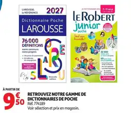 Auchan Supermarché LAROUSSE Dictionnaire Poche offre