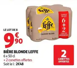Auchan Supermarché Leffe Bière blonde offre