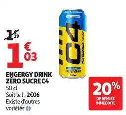 Auchan Supermarché C4 ENERGY DRINK offre