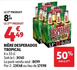 Auchan Supermarché Desperados Bière Tropical offre