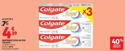 Auchan Supermarché Colgate Dentifrice Total Active offre