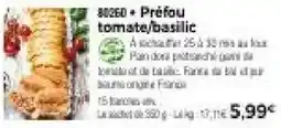Thiriet Préfou tomate/basilic offre