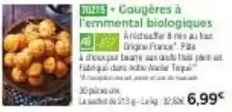 Thiriet Gougères à l'emmental biologiques offre
