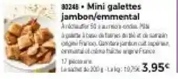 Thiriet Mini galettes jambon/emmental offre