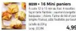 Thiriet Mini paniers offre