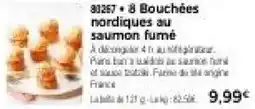 Thiriet 8 Bouchées nordiques au saumon fumé offre