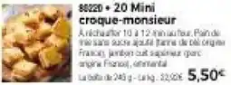 Thiriet Mini croque-monsieur offre