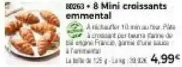 Thiriet 8 Mini croissants emmental offre