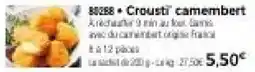 Thiriet Crousti camembert offre