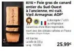 Thiriet Foie gras de canard entier du Sud-Ouest à l'ancienne, mi-cuit offre