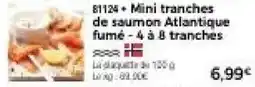 Thiriet SARAH Mini tranches de saumon Atlantique fumé offre