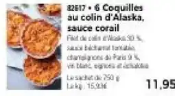 Thiriet Coquilles au colin d'Alaska offre