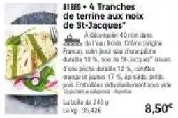 Thiriet COLONA Tranches de terrine aux noix de St-Jacques offre