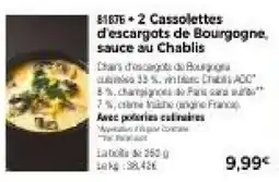 Thiriet Cassolettes d'escargots de Bourgogne offre